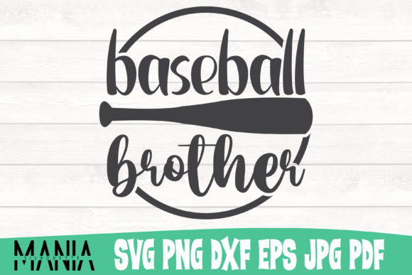 Baseball Brother Svg Cut File Design Graphics