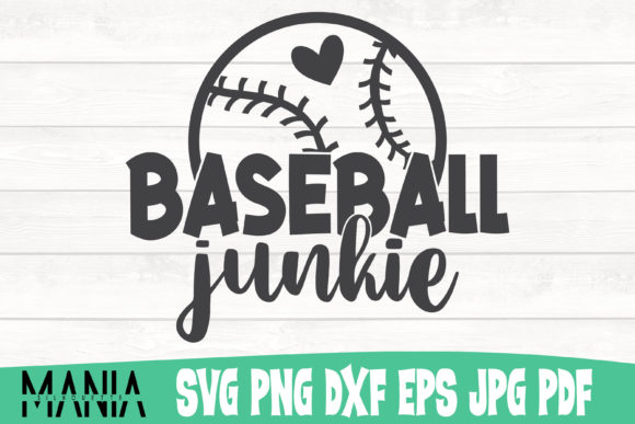 Baseball Junkie Svg Cut File Design Graphics Review