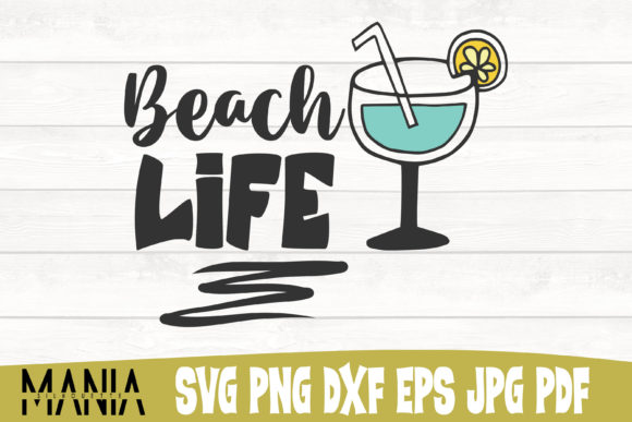 Beach Life Graphic Templates: A Versatile SVG Design for Creative Projects