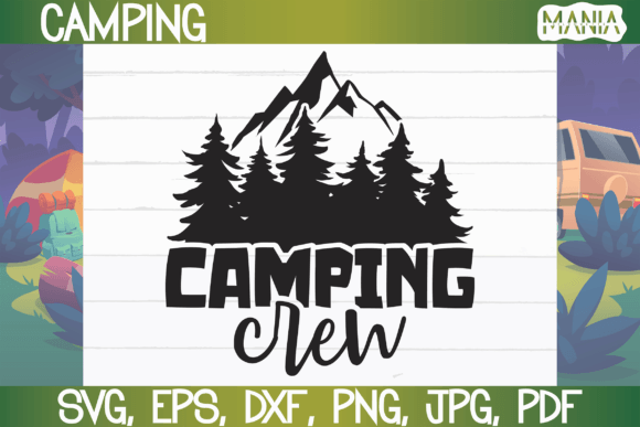 Camping Crew Svg Cut File: Graphics for Brand Identity