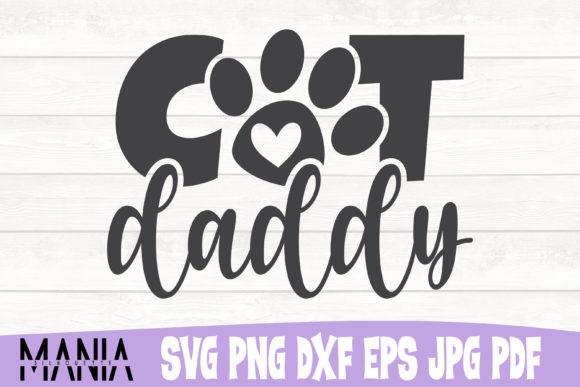Cat Daddy Svg Cut File Design: Graphics for Small Business Branding