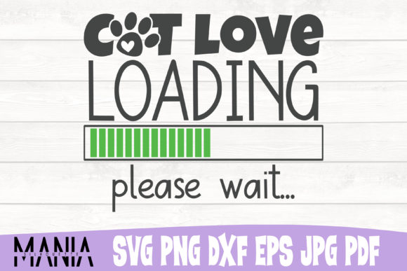 Cat Love Loading Please Wait Svg Graphics and Graphic Templates Review