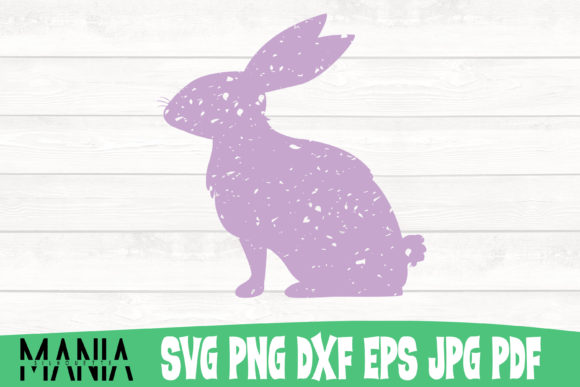 Distressed Bunny Graphic Templates for Authentic Small Business Branding