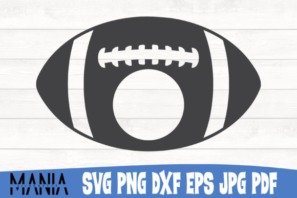 Football Monogram Svg Cut File Design: Graphics and Graphic Templates for Publishers