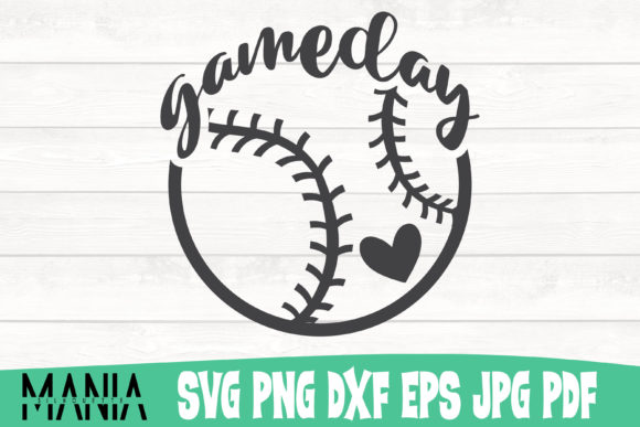 Game Day Baseball Svg Graphics for Editorial Design