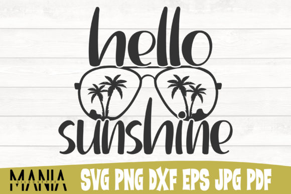 Hello Sunshine SVG Design for Modern Graphic Templates