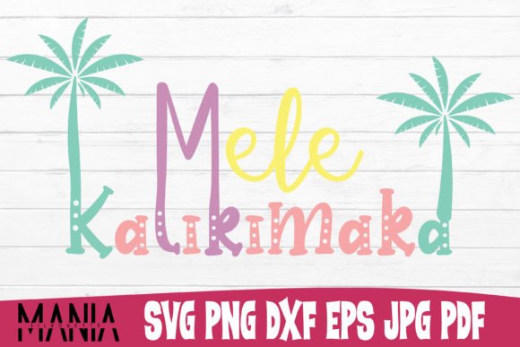 Mele Kalikimaka Svg Cut File Graphics
