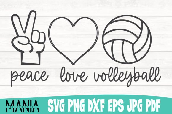 Peace Love Volleyball Svg Cut File Graphics & Graphic Templates Review