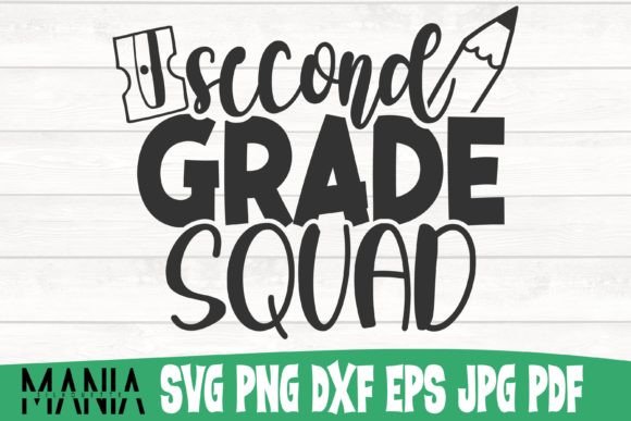 Second Grade Squad Svg Cut File Design: Graphics & Graphic Templates Review