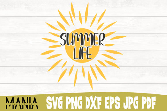 Summer Life SVG Design: A Polished Graphic Template for Content Creators