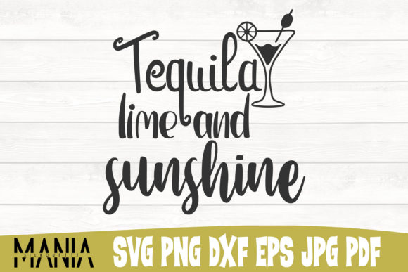 Tequila Lime and Sunshine Svg Cut FIle Graphics Review