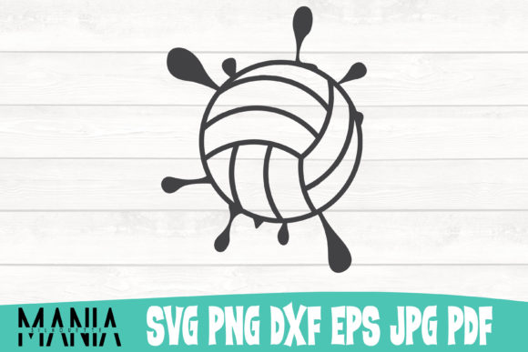 Volleyball Splash 2 Svg Cut File Design Graphics and Graphic Templates Review
